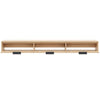 Nordika Slim 72" Wall-Mounted TV Stand with 3 Storage Cabinets - Natural Blonde Oak | Meuble pour téléviseur mural mince Nordika de 72 po avec 3 armoires de rangement - chêne blond naturel