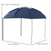 Outsunny Portable Rooftop Car Awning With Support Poles And Carry Bag|Outsunny Auvent De Voiture Avec Poteaux De Support Et Sac De Transport