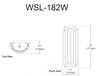 Dainolite Weslyn 2 Light Wall Sconce Tall Matte Black Lamp|Grande applique murale Weslyn de Dainolite avec fini noir mat et 2 ampoules