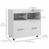 Vinsetto File Cabinet With Wheels Drawer For Letter A4 Legal Size|Vinsetto Classeur Avec Tiroir A Roulettes Pour Lettre A4 Format Legal