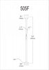 Dainolite Mother & Son Floor Lamp Satin Chrome Finish|Lampe à pied Mother & Son de Dainolite avec fini chromé satiné