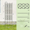 Costway 2 Pcs Garden Trellis For Climbing Plants Rustproof Metal Plant Support Frame