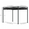 Outsunny 10' X7' Patio Pergola With Retractable Canopy, Outdoor Sun Shelter, Yard Shade, Black|Outsunny 10 X 7ft Pergola Gazebo Avec Auvent Retractable Patio Exterieur Abri Soleil Jardin Tissu Re