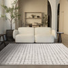 Oslo White Great Pebble Patterned Rug, 7'10" x 10'6" Indoor Area Rug | Tapis Oslo White a grands galets, 7'10" x 10'6"
