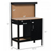Homcom Garage Workbench With Storage Drawer, Peg Board, Lockable Cabinet|Homcom Etabli De Garage Avec Tiroir De Rangement, Armoire Verrouillable