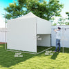 Outsunny 10' X 10' Pop Up Canopy Tent With Awning And Sidewalls, Upf50+