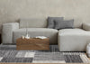 Forte White Grey Black Modern Striped Patches Area Rug - 5'3" x 7'5"|Carpette Forte blanche, grise et noire à motif de taches rayées modernes - 5 pi 3 po x 7 pi 5 po