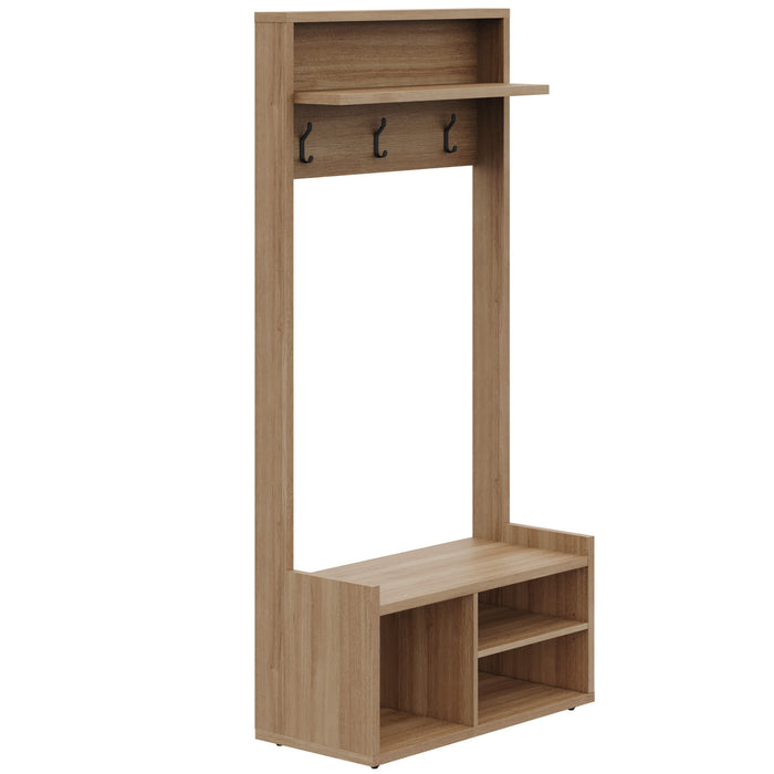 Porto Entryway Hall Tree Coat Rack