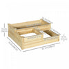Outsunny 3 Tier Raised Garden Bed, Wooden Raised Planter Box Kit For Growing Vegetables, Herbs, Flow|Outsunny Lit De Jardin Sureleve A 3 Niveaux, Kit De Jardiniere Surelevee En Bois Pour La Culture De