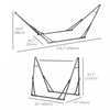 Outsunny 2-in-1 Steel Hammock Stand, Foldable Hammock Net Stand, Black|Outsunny 2 En 1 Support De Hamac En Acier, Noir