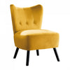 Ginny Accent Chair Yellow Velvet | Fauteuil D'appoint Ginny En Velours Jaune