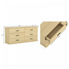 Clifford Traditional Dresser in Natural Oak (6-Drawer) | Commode traditionnelle Clifford en chene naturel (6 tiroirs)