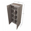 Cornelia Modern 30" Storage Cabinet in Gray (7-Shelf) - Set of 2 Bookcase | Armoire de rangement Cornelia Modern 30" en gris (7 etageres) - Lot de 2