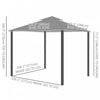 Outsunny 10' X 10' Outdoor Patio Gazebo Shelter Tent W/ Sidewalls, Grey|Outsunny Tente D'abri De Patio 10' X 10' Avec Parois Laterales, Gris