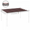 Outsunny Retractable Replacement Pergola Canopy For 10' X 13' Pergola, Pergola Cover Replacement, Co|Outsunny Auvent De Rechange Retractable Pour Pergola De 13,1 X 9,8 Pi, Housse De Rechange Pour Pergo