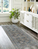 Ariana Traditional 2'6" x 8'0" Runner Rug in Blue Indoor Area Rug | Tapis Traditionnel Ariana 2'6" x 8'0" en Bleu