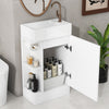 Ethan 18.6" Bathroom Vanity with Sink and Adjustable Shelf, White | Ethan Meuble-lavabo de 18,6" avec vasque et etagere reglable, Blanc