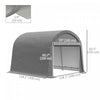 Outsunny 10'x10' Outdoor Storage Shed, Waterproof Heavy Duty Portable Shed