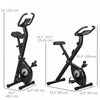 Soozier Foldable Exercise Bike With 8-level Magnetic Resistance, Black|Soozier Velo D'exercice Pliable Avec Resistance Magnetique A 8 Niveaux, Noir