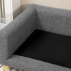 Pawhut Modern Pet Sofa Cat Or Medium Large Dog Bed W/ Removable Seat Cushion, Dark Grey|Pawhut Canape Moderne Pour Animal Domestique Lit Pour Chat Ou Grand Chien Avec Coussin De Siege Amov