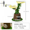 Pawhut 18" Plush Cat Tree With Two Flower Platforms, Multi-activity Centre Cat Tower With Jute Scrat|Pawhut Arbre A Chat En Peluche 18" Avec Deux Plateformes De Fleurs, Tour Pour Chat Multi-activites A
