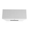 Manhattan Comfort Beekman Low 4-Shelf Accent Cabinet - White|Petite armoire décorative Beekman de Manhattan Comfort avec 4 tablettes - blanche