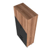 Manhattan Comfort Beekman 6-Shelf Accent Cabinet - Brown & Black|Armoire décorative Beekman de Manhattan Comfort avec 6 tablettes - brune et noire