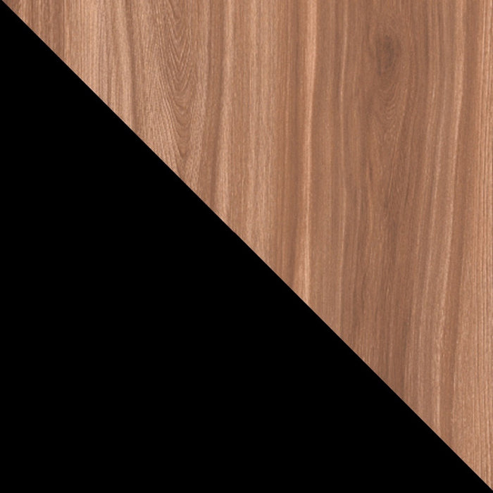 Manhattan Comfort Beekman 6-Shelf Accent Cabinet - Brown & Black