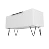 Manhattan Comfort Beekman 2-Shelf Accent Cabinet - White|Armoire décorative Beekman de Manhattan Comfort avec 2 tablettes - blanche