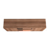 Manhattan Comfort Beekman 62.99” Sideboard with 4 Shelves - Brown & Pink|Desserte Beekman de Manhattan Comfort de 62,99 po avec 4 tablettes - brune et rose