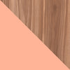 Manhattan Comfort Beekman 62.99” Sideboard with 4 Shelves - Brown & Pink|Desserte Beekman de Manhattan Comfort de 62,99 po avec 4 tablettes - brune et rose