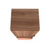 Manhattan Comfort Beekman 17.51" Narrow Bookcase Cabinet with 5 Shelves - Brown & Pink|Armoire bibliothèque étroite Beekman de Manhattan Comfort de 17,51 po avec 5 tablettes - brune et rose