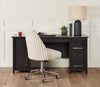 Edge Water 59" Computer Office Desk with 3-Drawers & Cabinet - Estate Black|Bureau d’ordinateur Edge Water de 59 po à 3 tiroirs avec armoire - noir Estate