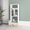 Manhattan Comfort Essex 42.51" Bookcase with 5 Shelves - White & Zebra|Bibliothèque Essex de Manhattan Comfort de 42,51 po avec 5 tablettes - blanche et motif zébré
