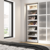 Bestar Florence 25" Modular Shoe Shelf Closet System with LED Light - White|Système de garde-robe modulaire Florence de Bestar de 25 po avec tablette pour chaussures et éclairage à DEL - blanc