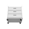 Fortress Textured Metal 31.5" Garage Mobile Chest with 3 Drawers - White|Commode verticale mobile Fortress de Manhattan Comfort de 31,5 po en métal texturé avec 3 tiroirs pour le garage - blanche