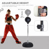 Soozier Punching Bag for Adults with 49.6"-56.7" Adjustable Height, Black