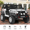 Costway 12v Kids Ride On Truck Remote Control Electric Car W/lights&music White