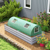 Outsunny Mini Greenhouse with Mesh Windows, Tunnel Growing Tent, Green