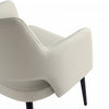Tremont Modern Vegan Leather Metal Armchair in Stone Gray - Set of 2 | Fauteuil moderne Tremont en cuir vegetalien avec accoudoirs en metal, gris pierre - Lot de 2