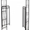 Outsunny 7' Metal Garden Arbor Arch With Scrollwork Doors For Ceremony, Weddings, Party, Backyard, L|Outsunny - Arche De Jardin En Acier De 7 Pieds Avec Portes A Volutes Pour Les Ceremonies, Les Mariag
