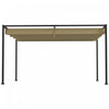 Outsunny 10' X 7' Patio Pergola With Retractable Canopy, Khaki