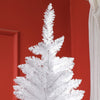 Homcom 7ft Tall Pencil Artificial Christmas Tree With Steel Base, White|Homcom Arbre De Noel Artificiel De 7pi De Haut Avec Base En Acier, Blanc