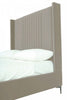 Promenade Mid-Century Modern Upholstered Velvet Full Bed in Rustic Taupe | Lit complet Promenade de style mid-century moderne, rembourre en velours, coloris taupe rustique