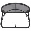 Outsunny Adjustable Balcony Hanging Railing Table, Black