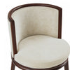 Evalyn Modern Wood Upholstered Counter Stool in Cream - Set of 3 | Tabouret de comptoir moderne en bois et tissu creme Evalyn - Lot de 3