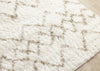 Taylor Cream Brown Lattice Shag Rug, 5'3" x 7'7" Indoor Area Rug | Tapis Taylor creme en treillis marron, 5'3" x 7'7"