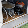 Outsunny 8' X 6' Garden Storage Shed W/ Latch Door, Air Vents, Pp, Grey|Outsunny Abri De Jardin 8' X 6' Porte A Loquet, Bouches D'aeration, Gris