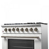 Forno Galiano 36" Dual Fuel Range, White, 5.36 cu.ft.- FFSGS6156-36WHT | Cuisiniere a double combustible Galiano 36 po, blanche, 5,36 pi³ - FFSGS6156-36WHT