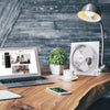 BFP Series BLACK+DECKER 9-Inch Frameless Box Fan, 3-Speed Settings, BFB09W, White Fan Tabletop | Ventilateur de table sans cadre BLACK+DECKER serie BFP, 9 pouces, 3 vitesses, BFB09W, blanc